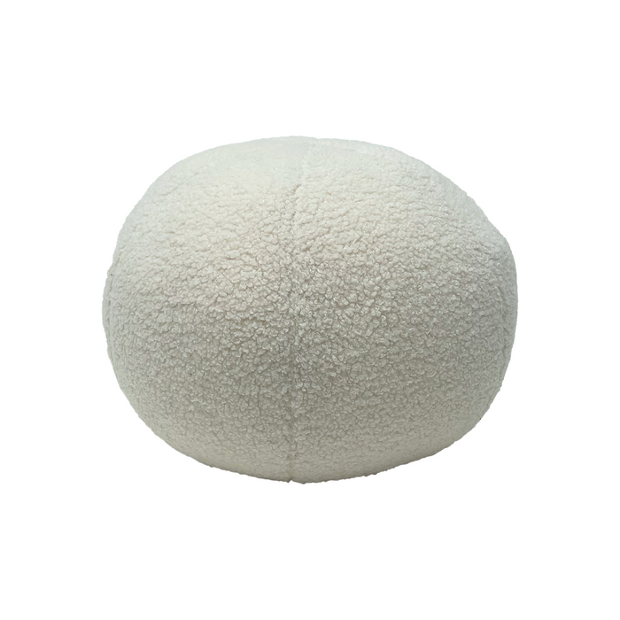 Teddy Ophélia natürliches rundes Kissen 30x30cm