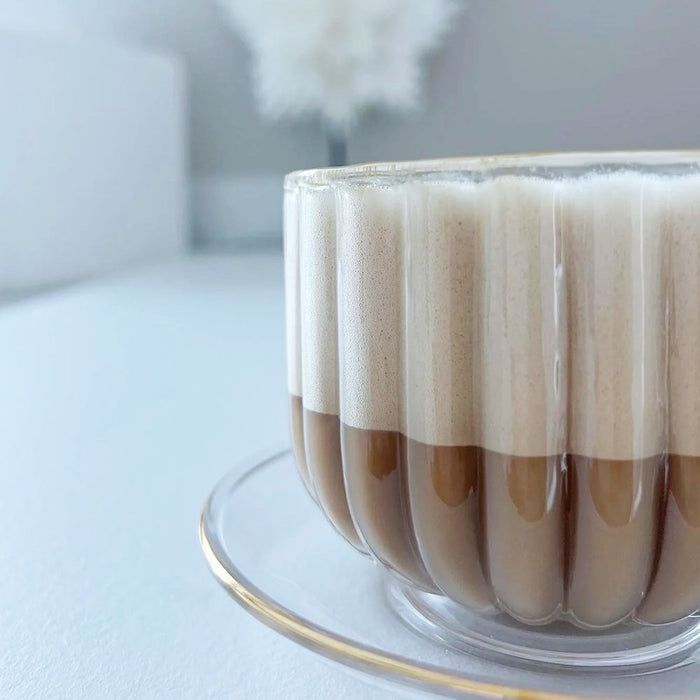 Tasse mit Untertasse Pudding Cup